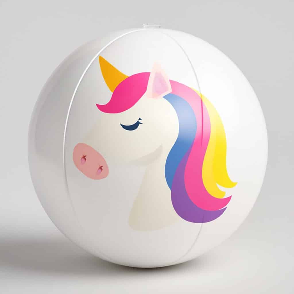 Ballon gonflable licorne pour piscine présenté seul