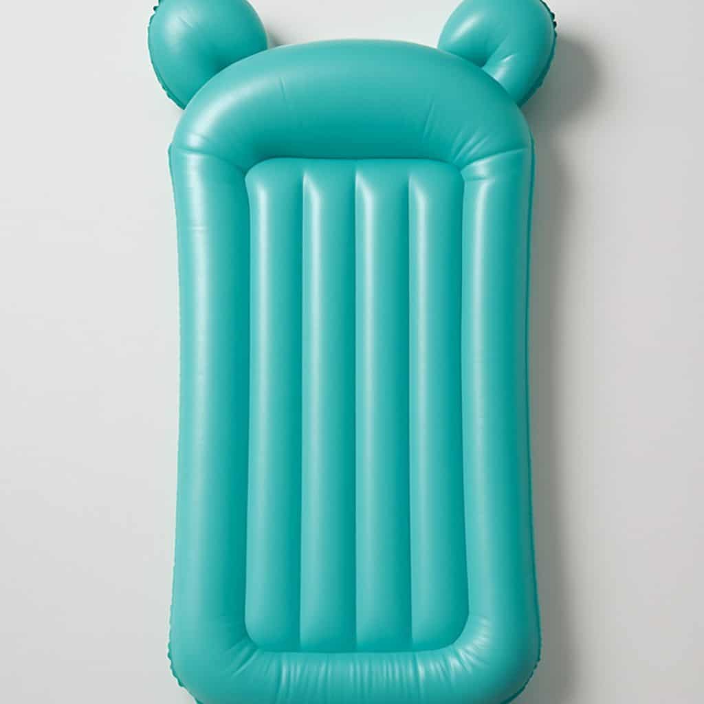 Matelas gonflable enfant avec oreilles présenté seul