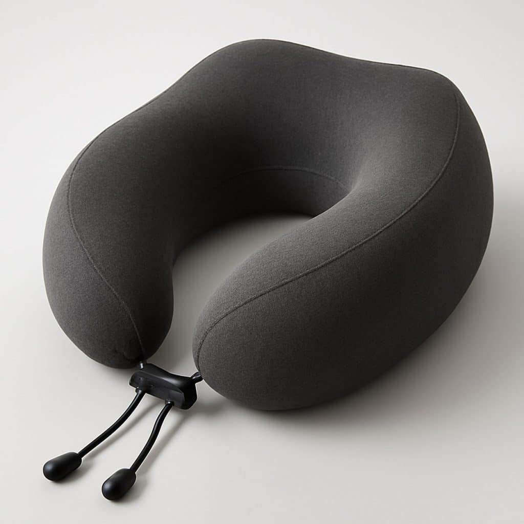 Oreiller de voyage ergonomique 360° présenté seul