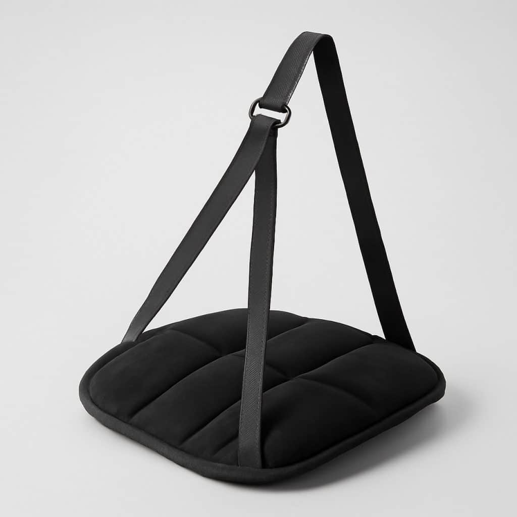 Repose-pieds ergonomique pour avion présenté seul