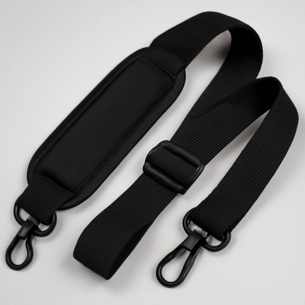 Sangle réglable avec coussin d'épaule présenté seul