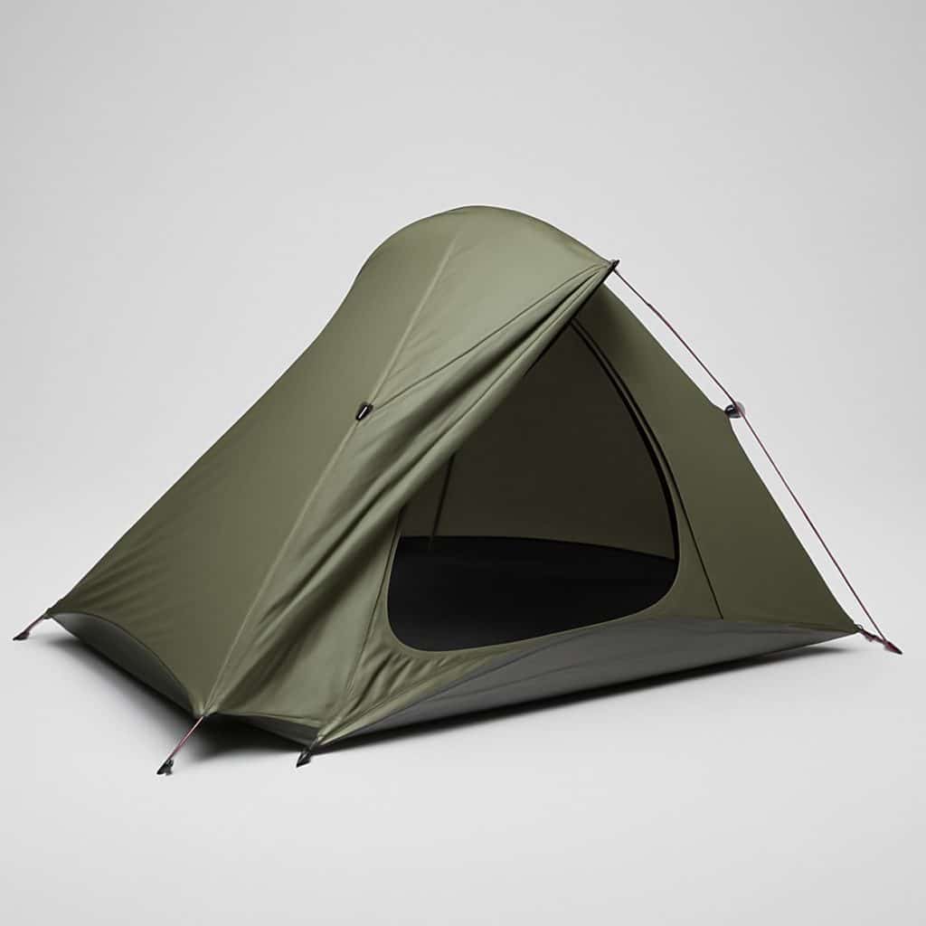 Tente individuelle ultra légère pour camping présenté seul