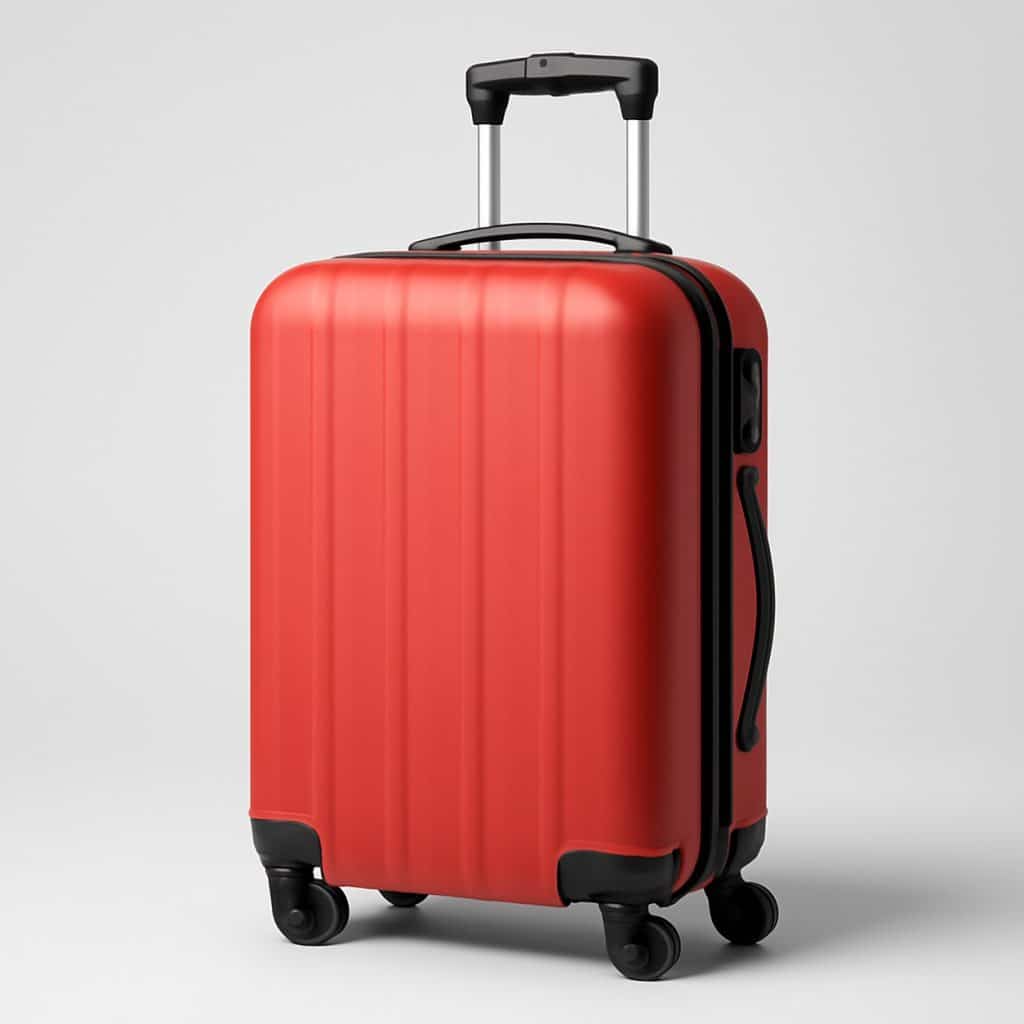 Valise cabine rigide 55 cm à roulettes présenté seul