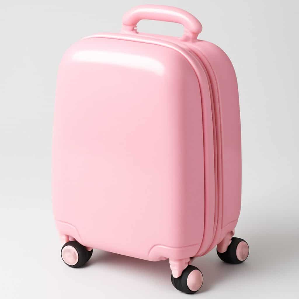 Valise enfant garçon à roulettes présenté seul